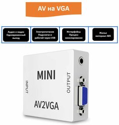 Конвертер-переходник AV/VGA
