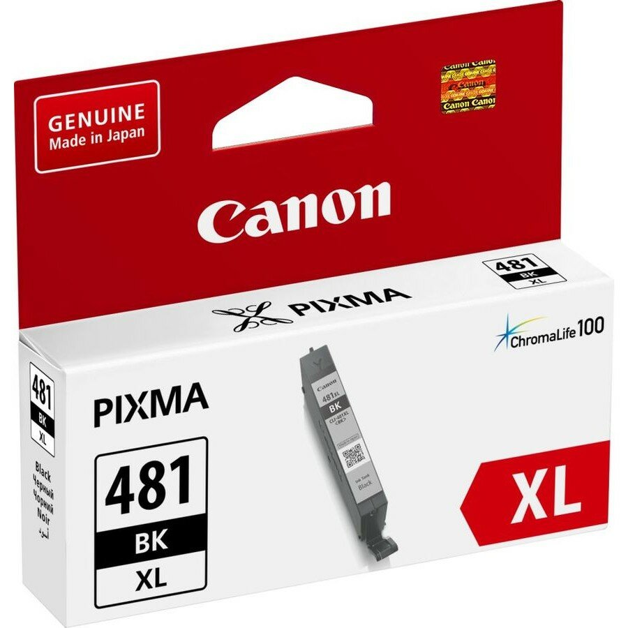Canon CLI-481XL BK 2047C001 Картридж для PIXMA TS6140 TS8140TS TS9140 TR7540 TR8540, 2280 стр. чёрный