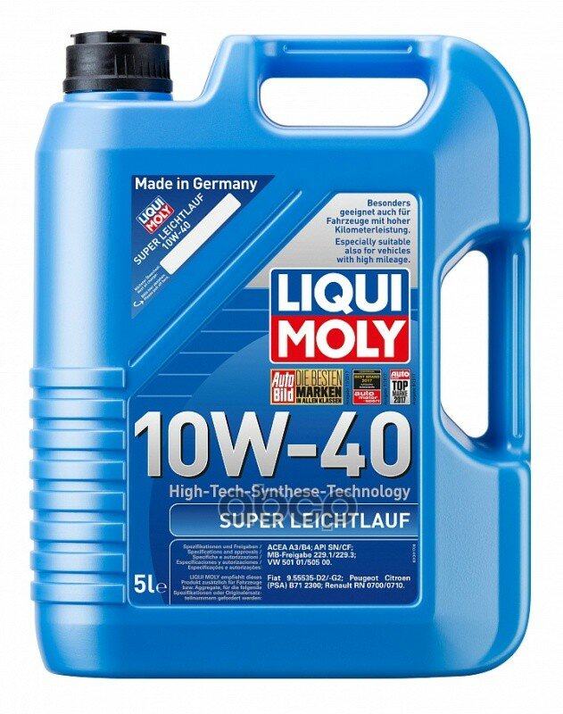 Liqui moly Масло Моторное Liqui Moly Super Leichtlauf 10w-40 Полусинтетическое 5 Л 1929