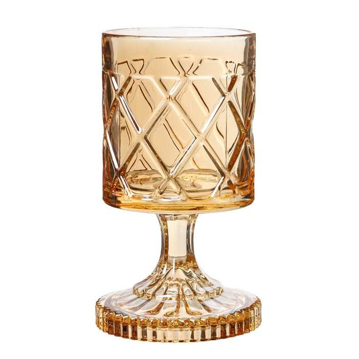 Подсвечник стекло на 1 свечу "Корона" прозрачный 5х7х7 см (1шт.) - фотография № 4
