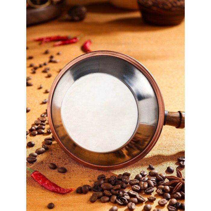 TAS-PROM Турка для кофе "Армянская джезва", для индукционных плит, медная, 600 мл - фотография № 4