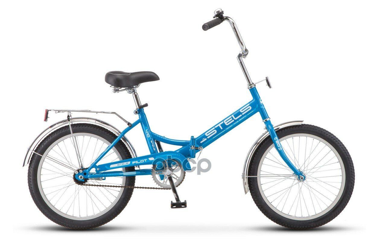 Велосипед 20 Складной Stels Pilot 410 (2018) Z011 Количество Скоростей 1 Рама Сталь 13,5 Синий Stels арт. LU071880