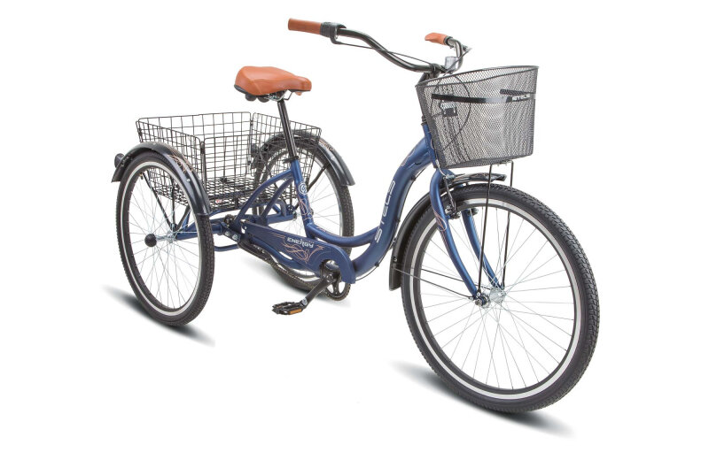 Велосипед для города и туризма STELS Energy-III 26" K010 16" синий/золотой
