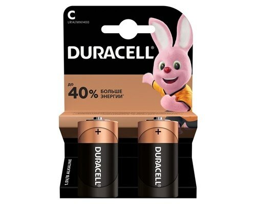 Батарейка Duracell LR14-2BL , 2 шт.