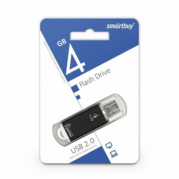 Smart buy Smartbuy USB Drive 4Gb V-Cut series Black SB4GBVC-K