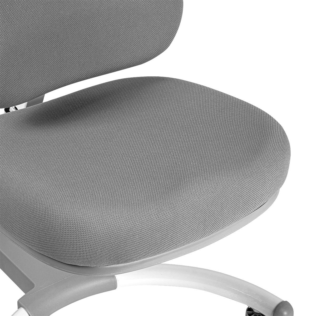 Комплект Anatomica Smart-60 Lux парта + кресло + надстройка + органайзер + ящик белый/серый с серым креслом Figra - фотография № 7