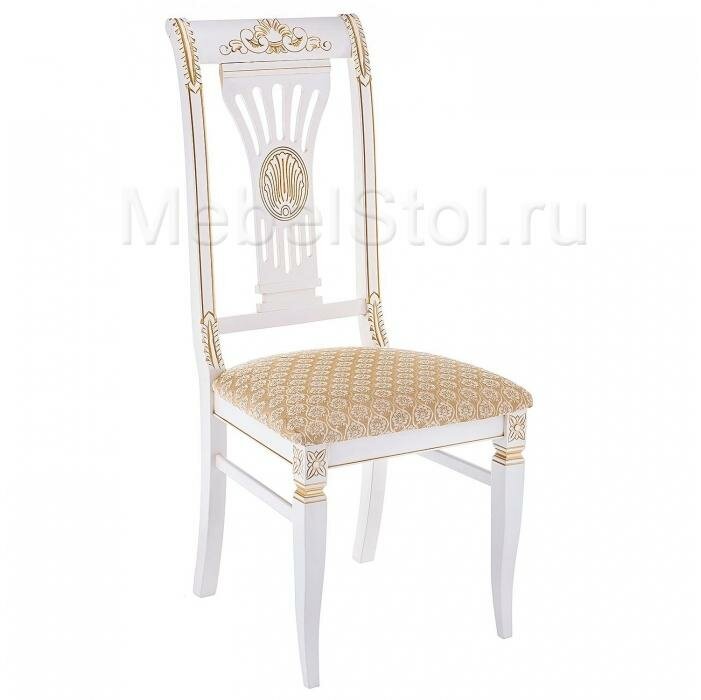 Стул Woodville Roy Молочный с патиной