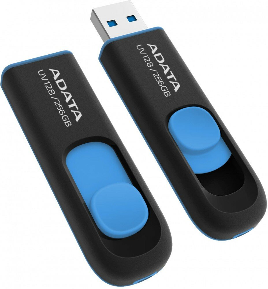 USB Flash накопитель 256Gb ADATA UV128 Black/Blue