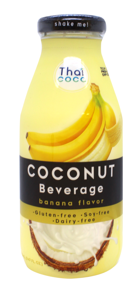 Напиток THAI COCO на основе кокосовой воды со вкусом банана негазированный, 0.28л
