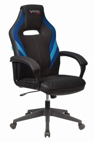 Кресло игровое Бюрократ Viking 3 Aero Blue черный/синий искусст.кожа/ткань Viking 3 Aero Blue