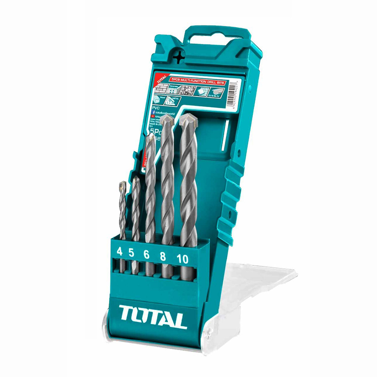 фото Набор сверл по бетону TOTAL TACSD7156 (5 шт) 4-10мм