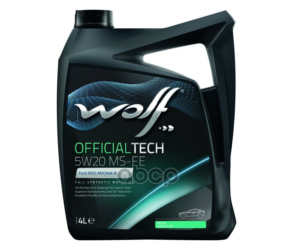 Wolf Масло Моторное Officialtech 5W20 Ms-Fe 4L