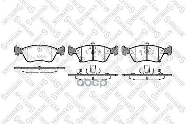 687 002b-Sx_колодки Дисковые! С Антискрип. Плtoyota Stellox арт. 687002BSX