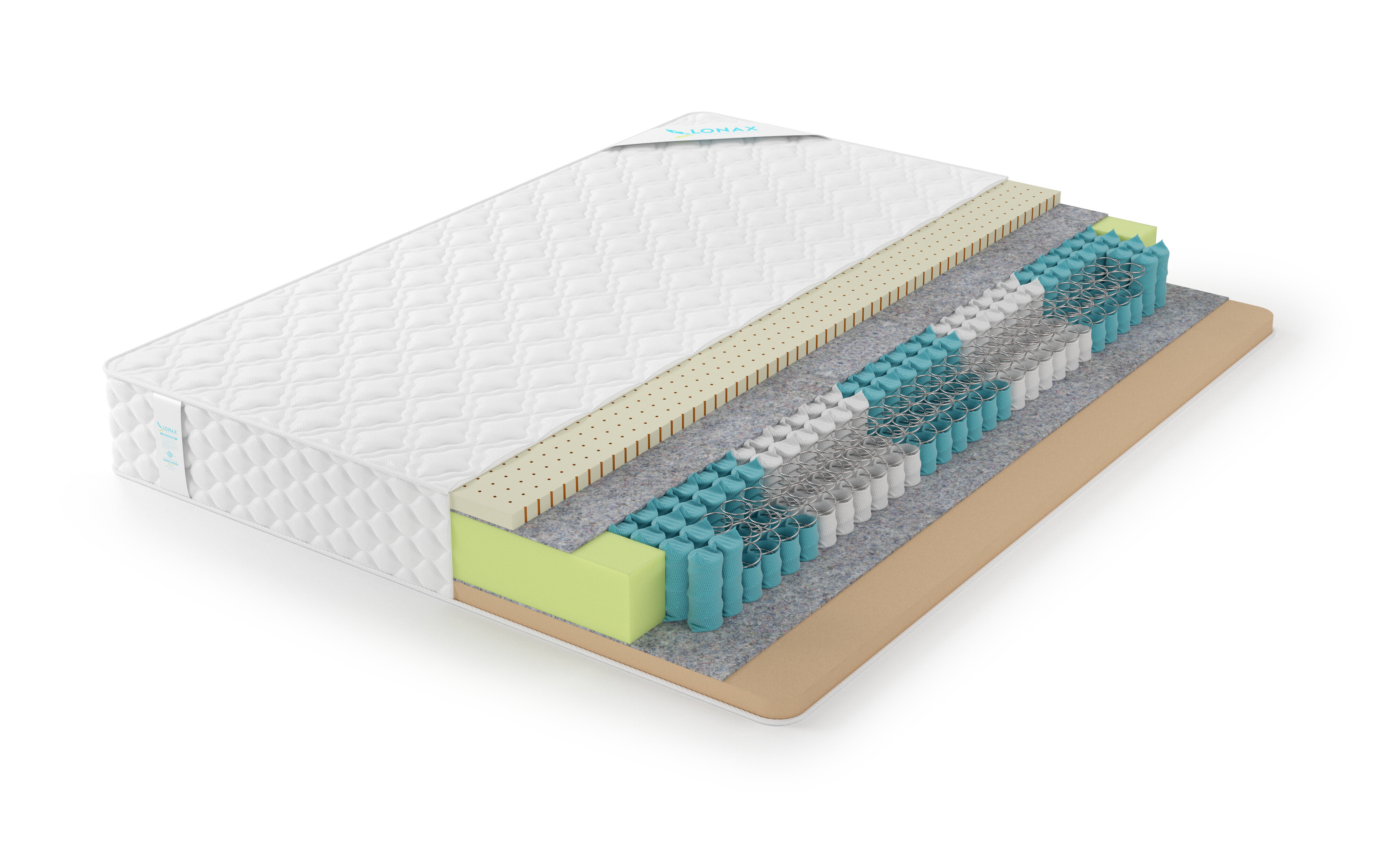 Матрас Lonax Memory Latex TFK 5 зон (130 / 185)