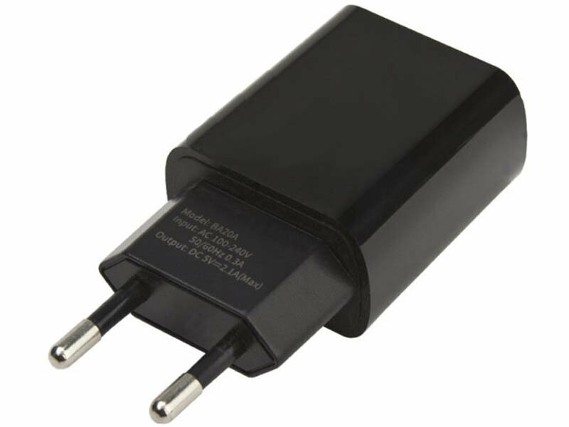 Зарядное устройство Borofone BA20A Sharp 1xUSB 2.1A Black УТ000021833