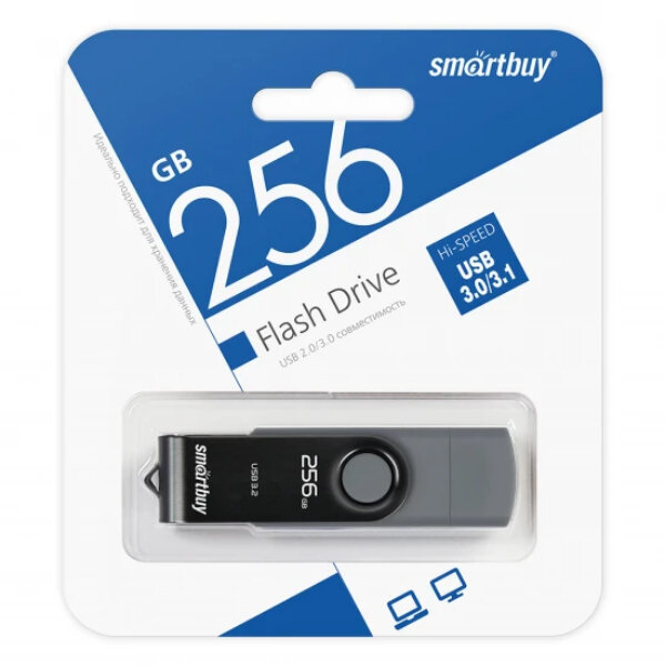 Память Flash 256GB SmartBuy Twist Dual Type-C/Type-A USB 3.0