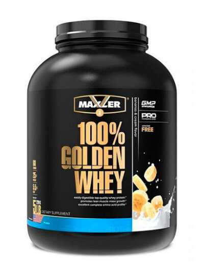 Maxler 100% Golden Whey, 2270 гр. (банан крем)