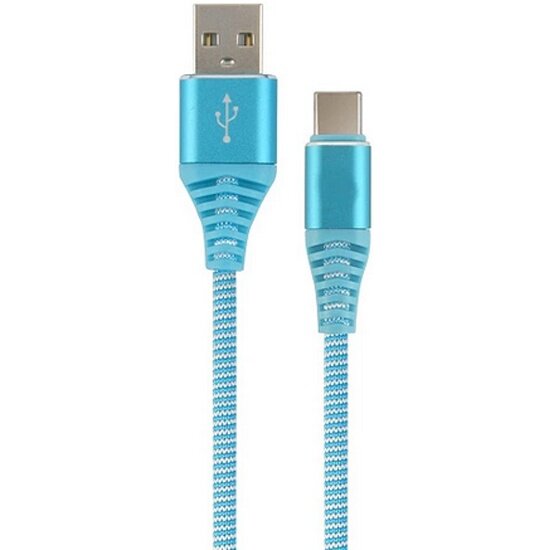 Кабель Filum USB 2.0 Pro, USB-A(M)-USB Type-С(M), синий, 2A, 1 м.