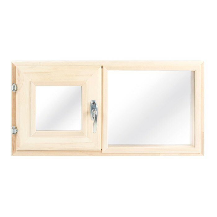 Окно, 30×60см, двойное стекло, двустворчатое липа - фотография № 2