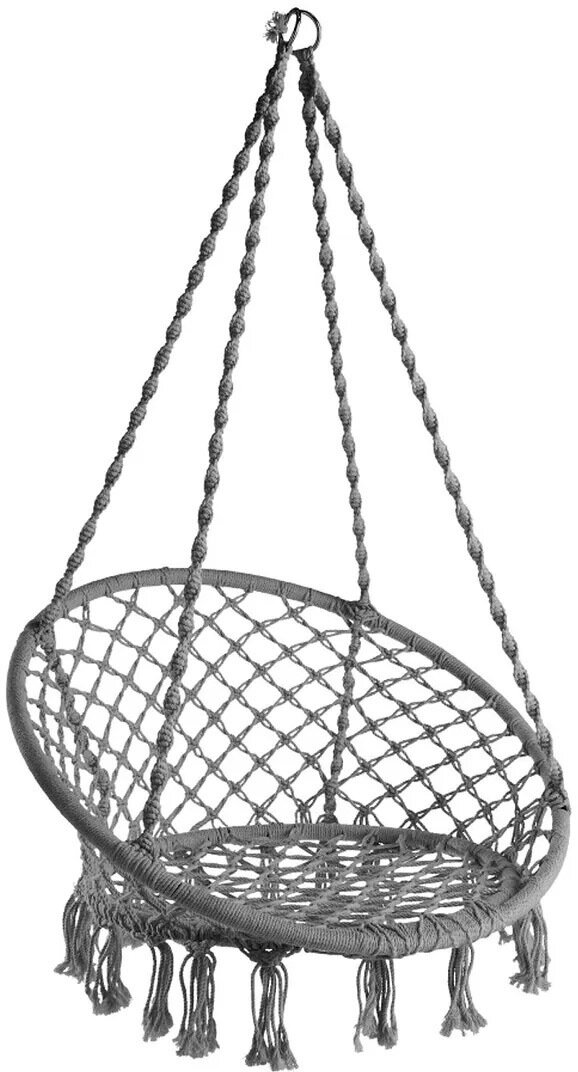 Кресло подвесное с креплением Skully Hanging chair dark grey - фотография № 10