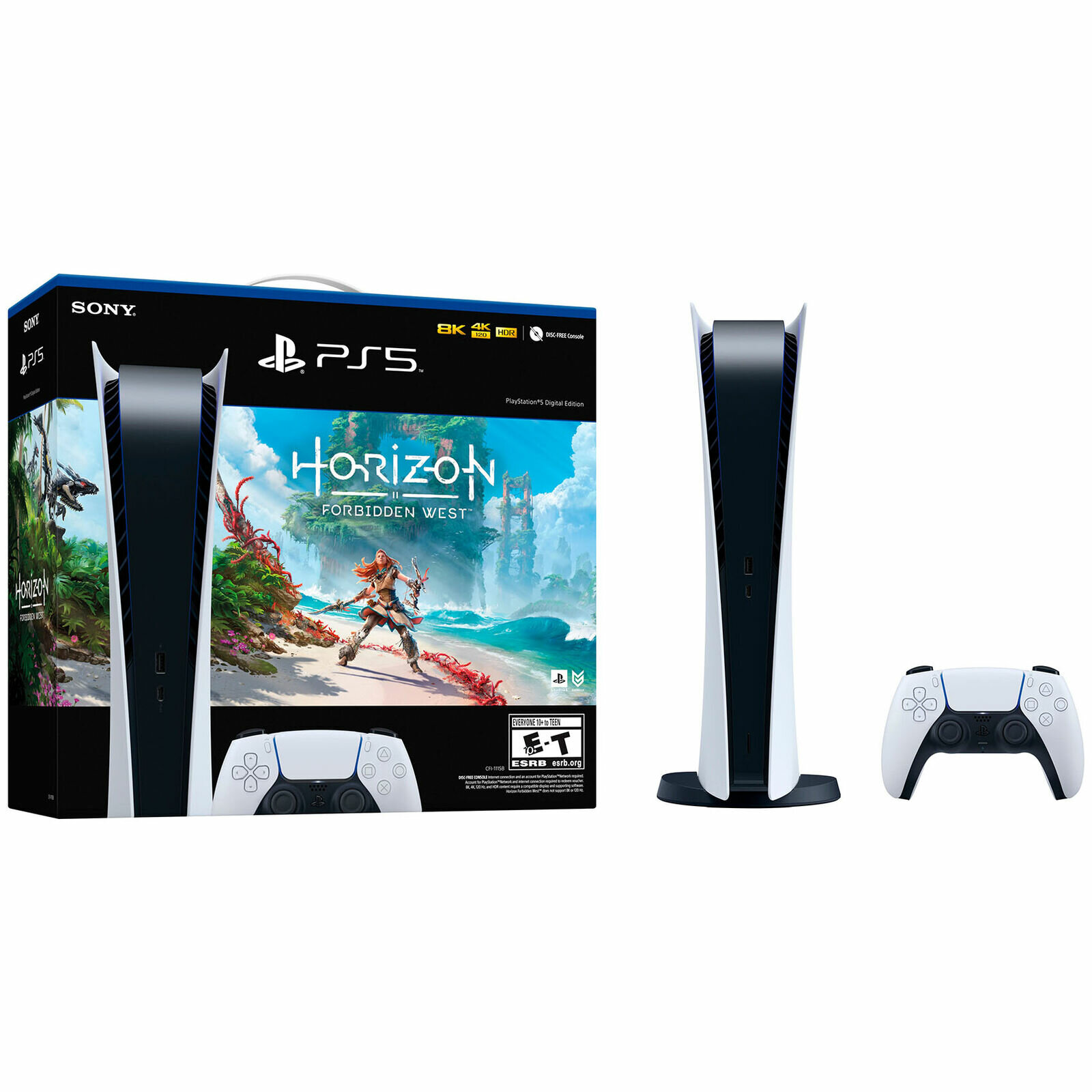   Sony PlayStation 5 Digital Edition (CFI-1116B) + Horizon  