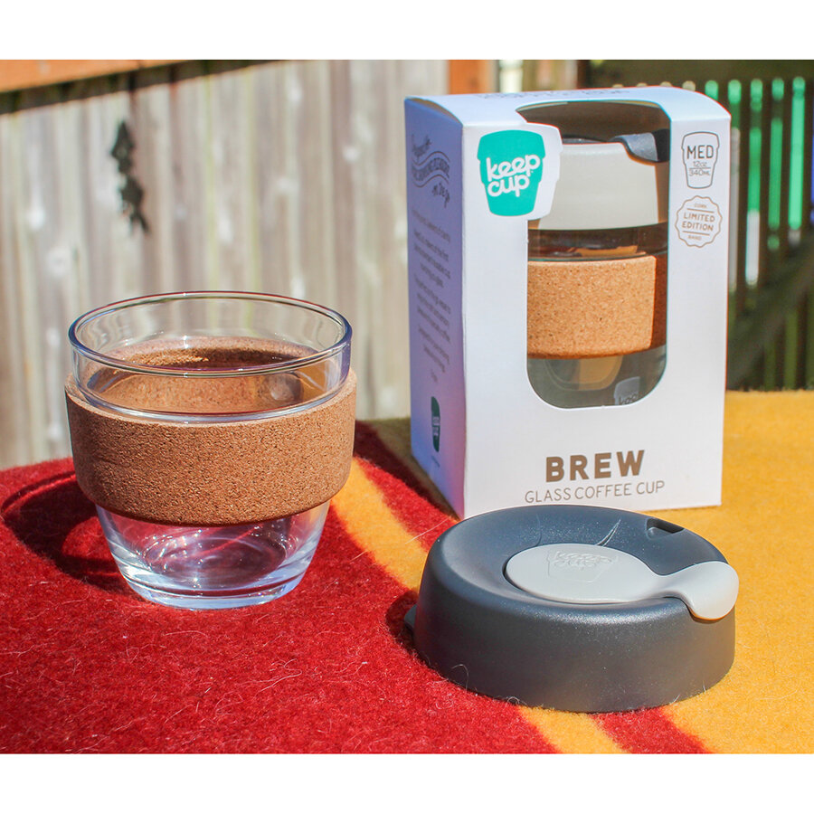 Кружка keepcup brew cork m 340 мл black - фотография № 5