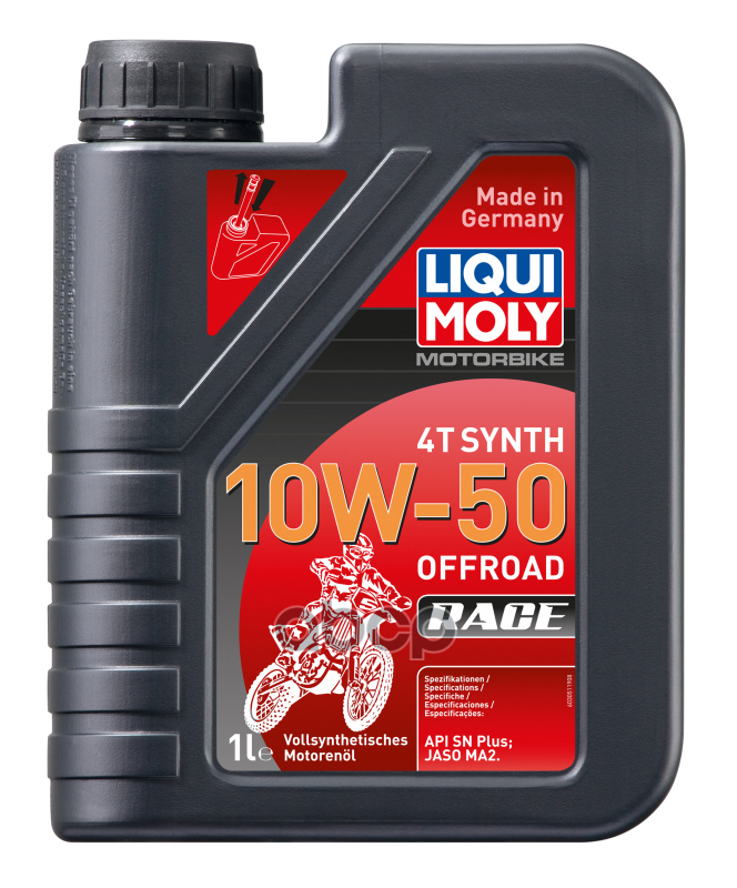 Liquimoly 10W50 Motorbike 4T Synth Offroad Race (1L)_Синт Масло Моторное! Для Мот Api-Sl,Jaso Ma-2 Liqui moly арт. 3051