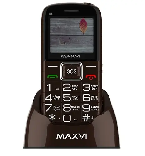 Maxvi B5 Сотовый телефон Maxvi B5 коричневый
