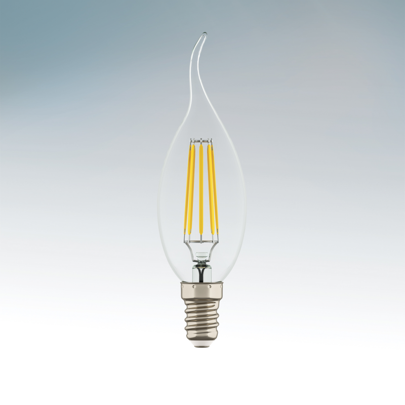 Lightstar Лампа светодиодная E14 6W 220V 4200K 360° свеча на ветру 933604