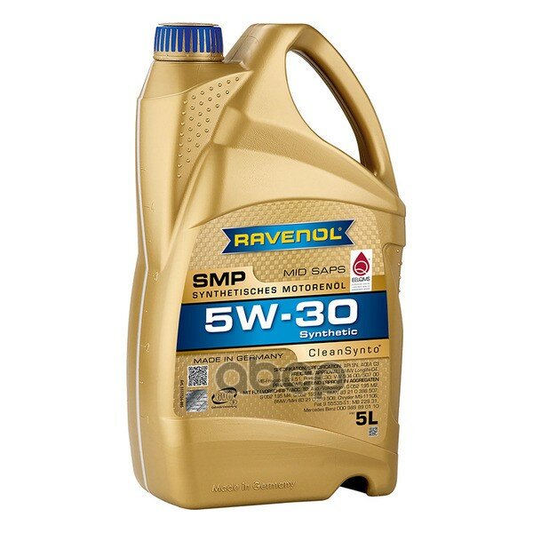 Ravenol Масло Моторное Smp 5W-30 5Л (Синтетика)