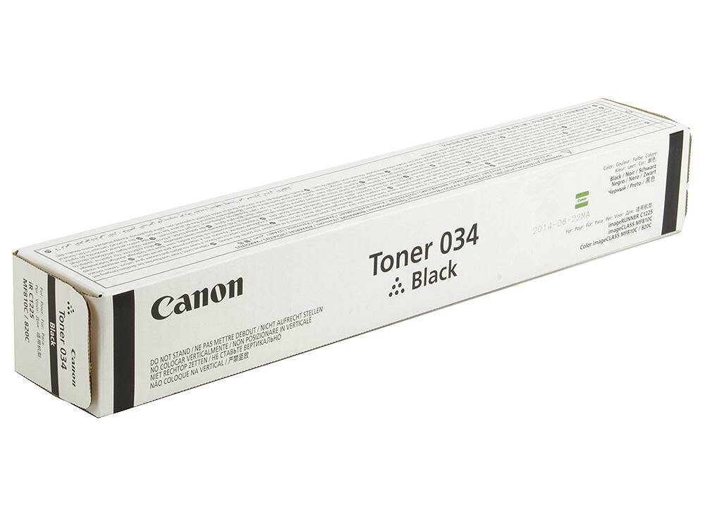 Тонер Canon C-EXV034 TONER BK для iR C1225/iF. Чёрный. 12 000 страниц.