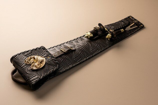 Art Master Чехлы для шампуров Art Master Чехол широкий тисненный накладка 3D вилка + нож - фотография № 1