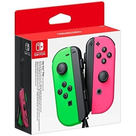 Игровой контроллер NINTENDO для Switch Joy-Con L+R (неоновый зеленый/неоновый розовый)