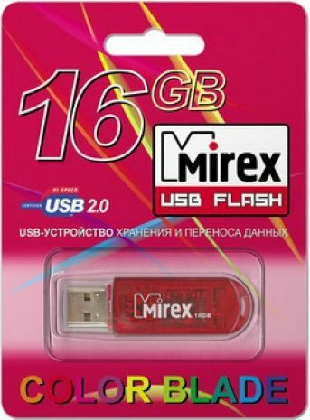 USB Flash  16Gb Mirex Elf Red