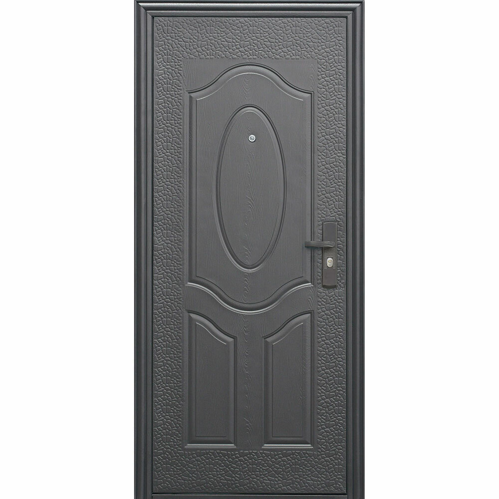 Дверь входная Е40М левая коричневый - коричневый 960х2050 мм - фотография № 2