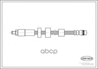 Шланг Тормозной Citroen: Berlingo 1.6/1.6 Hdi 110/1.6 Hdi 75/1.6 Hdi 90 08-, Berlingo 1.6 16v 96-, Berlingo Фургон 1.6/1.6 Hd...