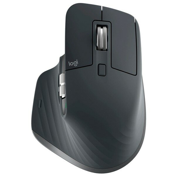 Logitech Мышь 910-005694 910-006559 910-006565 Мышь MX Master 3S Mouse Graphite Wireless графитовый оптическая 4000dpi беспроводная BT Radio USB 5but