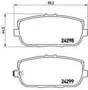 Колодки зад.MAZDA MX-5 III 05-14/MX-5 IV 15=> BREMBO P49044