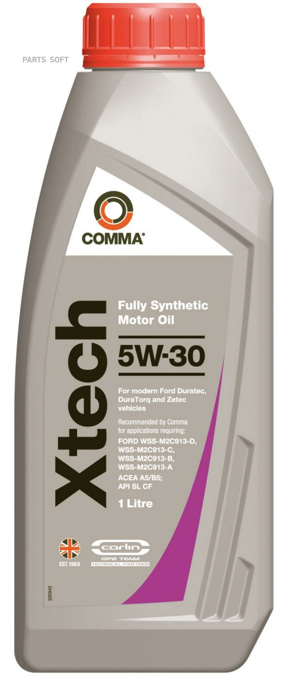 COMMA XTC1L COMMA 5W30 XTECH (1L)_масло мот.! син.\ ACEA A5/B5, API SL/CF, FORD WSS-M2C913-C/B/A/D