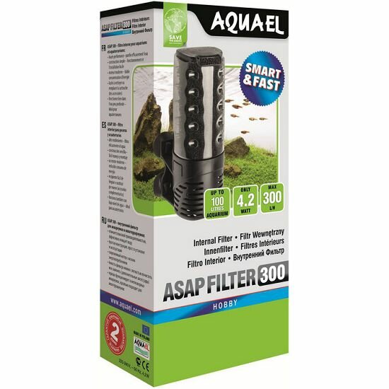 Aquael ASAP 300 внутренний аквариумный фильтр, 300 л/ч