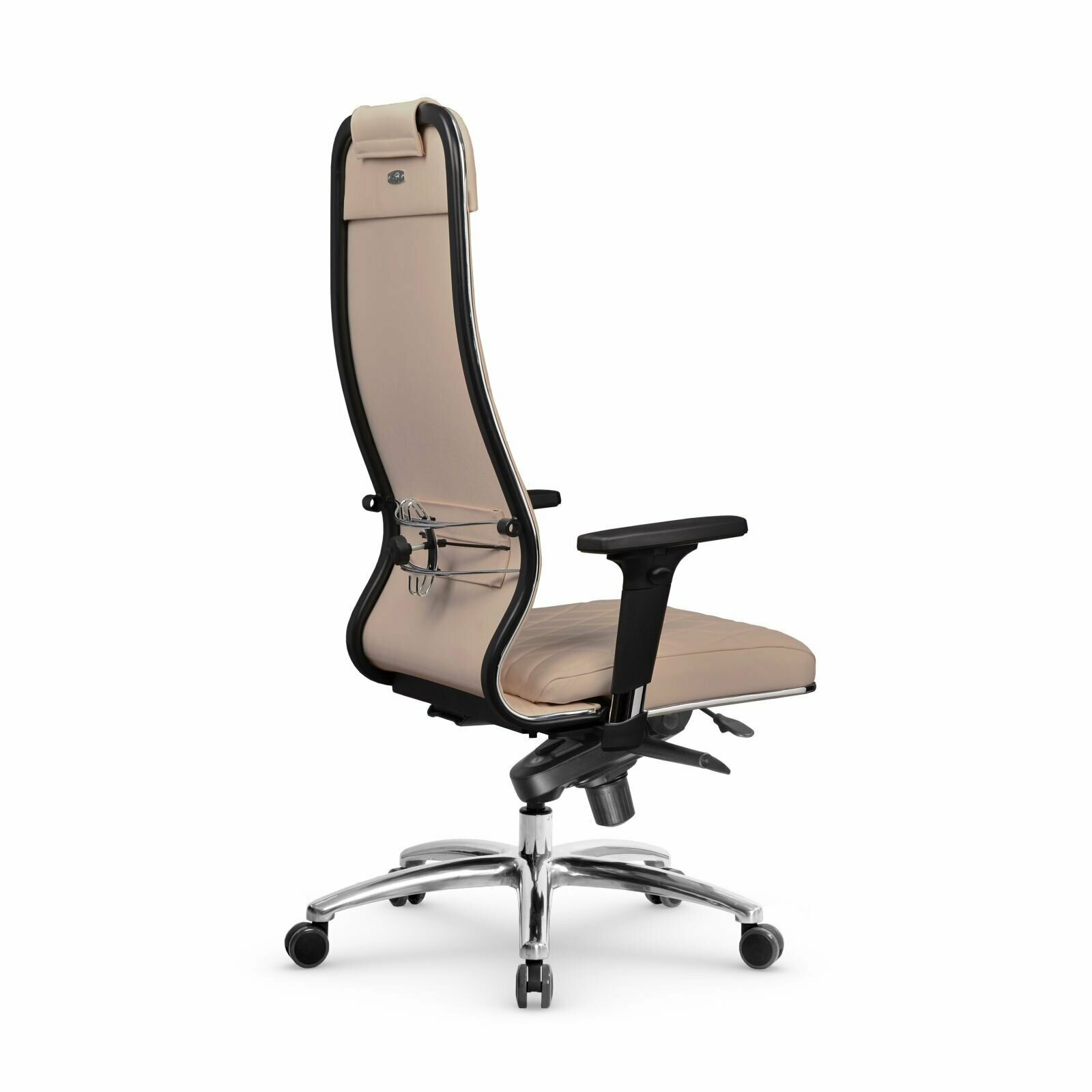 Компьютерное офисное кресло Metta L 1m 40М/2D Infinity Easy Clean (MPES), Мультиблок со слайдером, осн. 17838, Темно-бежевое - фотография № 4
