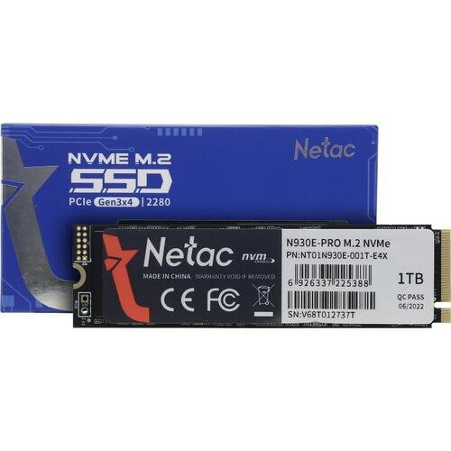 Твердотельный накопитель Netac N930E PRO 1 ТБ M.2 NT01N930E-001T-E4X