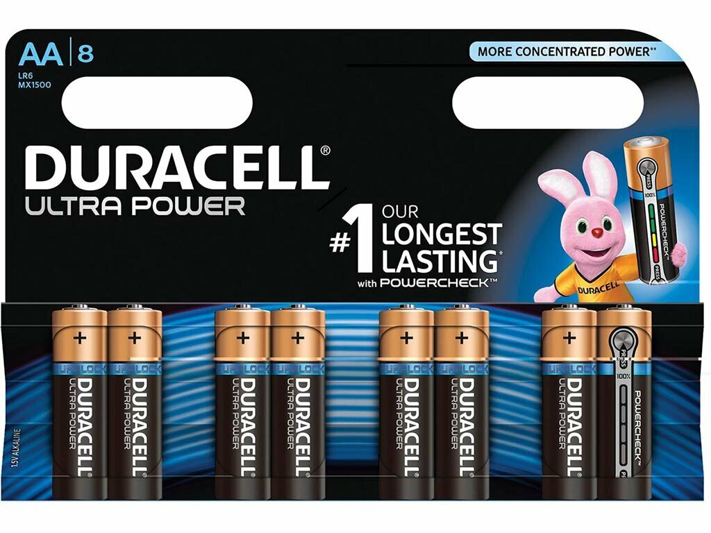 Батарейка AA - Duracell LR6 8BL Ultra Power (8 штук)