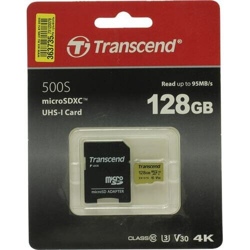 SD карта Transcend 500S TS128GUSD500S