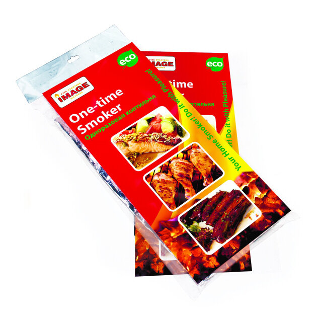 фото $коптильня One-time Smoker одноразовая со щепой 14х23см