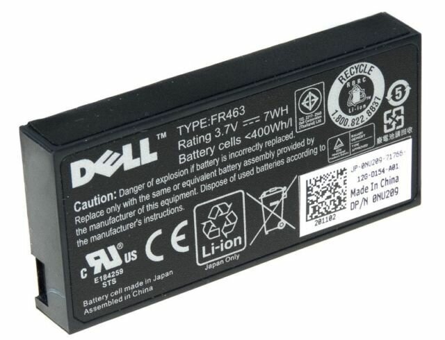 Батарея резервного питания Dell Poweredge Perc 5i 6i Battery 37V 7W FR463