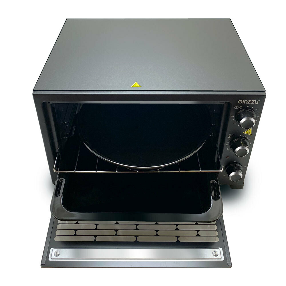 Мини-печь Ginzzu HOT-132 black, 34л, 4 режима, подсветка, таймер, 1500Вт - фотография № 5