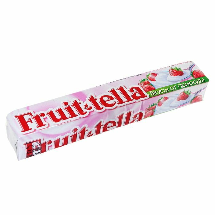 Жевательная конфета Fruittella, "Клубничный йогурт", 42,5 г - фотография № 1