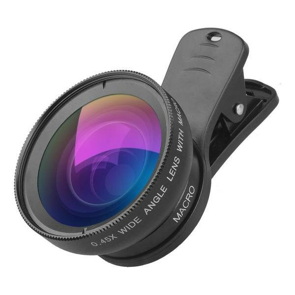 Комплект объективов Apexel 2-in-1 Wide 045 + Macro 125x дляартфонов