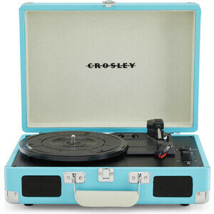 Виниловый проигрыватель CROSLEY CRUISER PLUS [CR8005F-TU4] Turquoise c двухсторонним Bluetooth